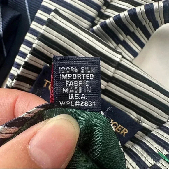 Men’s Neck Ties Lot Of 5 100% Silk Polo Tommy CK Banana Republic Talbots - Picture 14 of 16